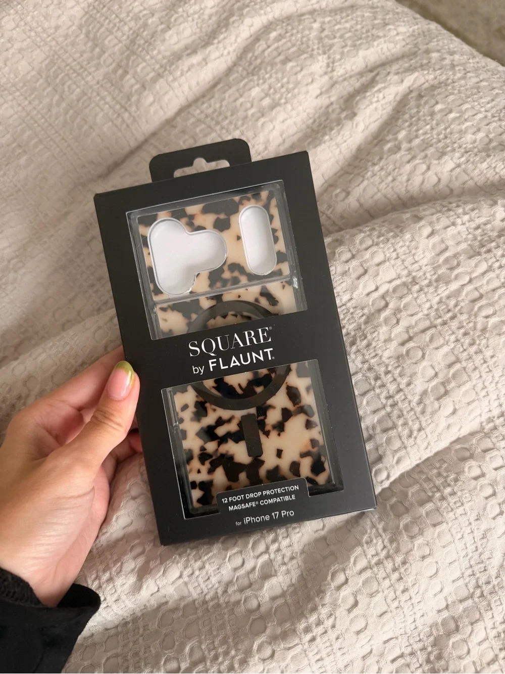 Square Blonde Tortoise Shell iPhone Case - Iphone Pro Magsafe